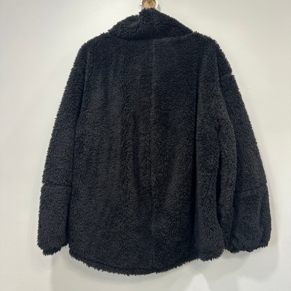 Lululemon Warm Restore Sherpa Pullover L/XL Black Fuzzy Warm Cowl NEW Lounge - Picture 5 of 8